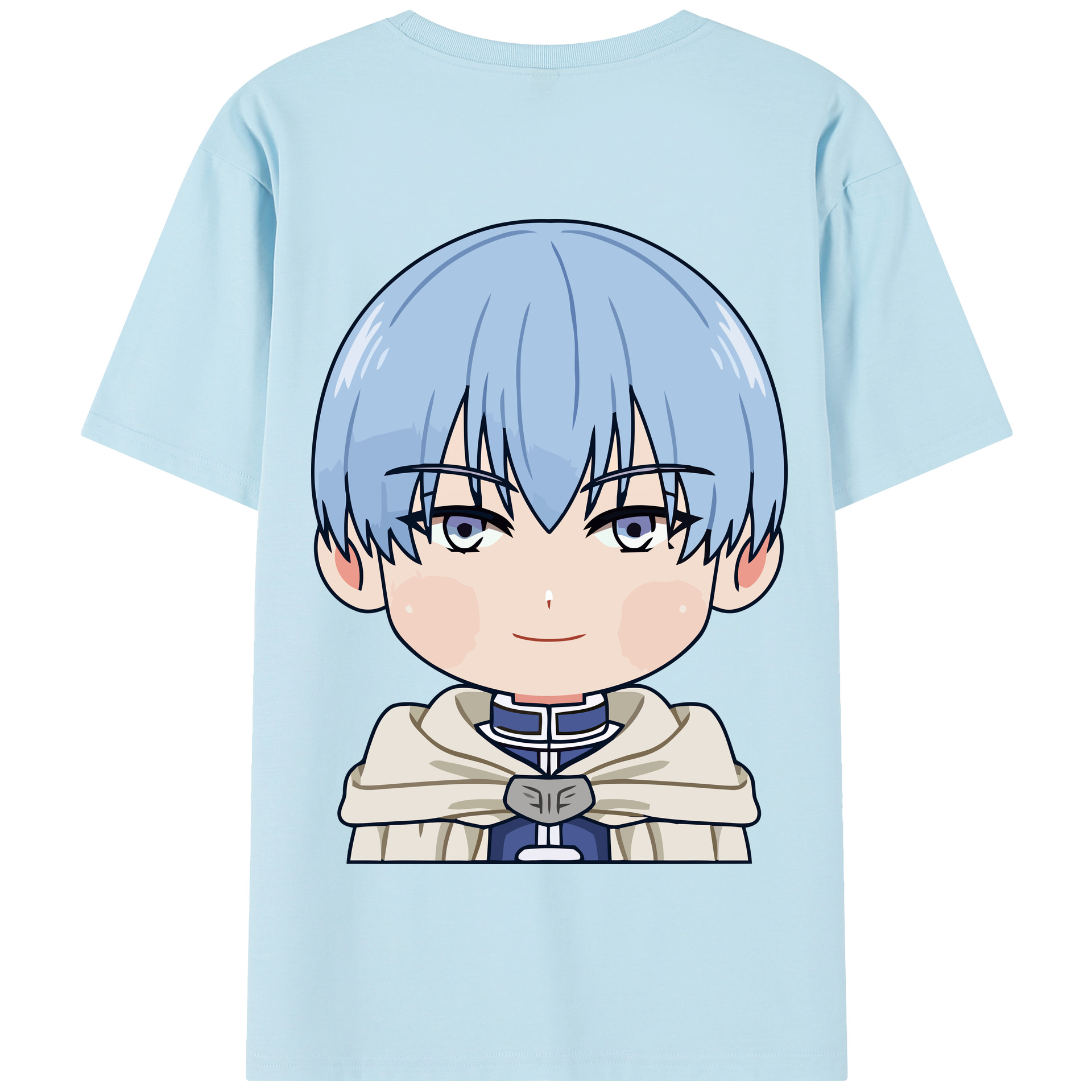 （画像用） 葬送のフリーレン Frieren 綿100％半袖Tシャツ（背面プリント）